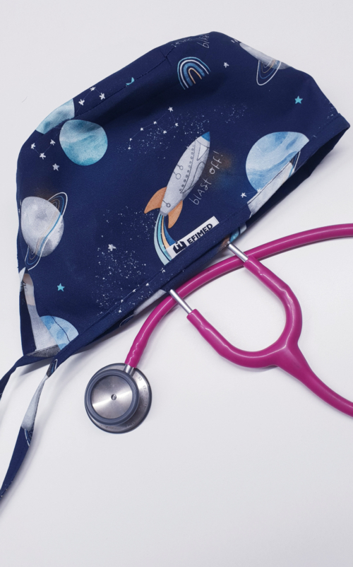 Czepek chirurgiczny wzór kosmos EFIMED